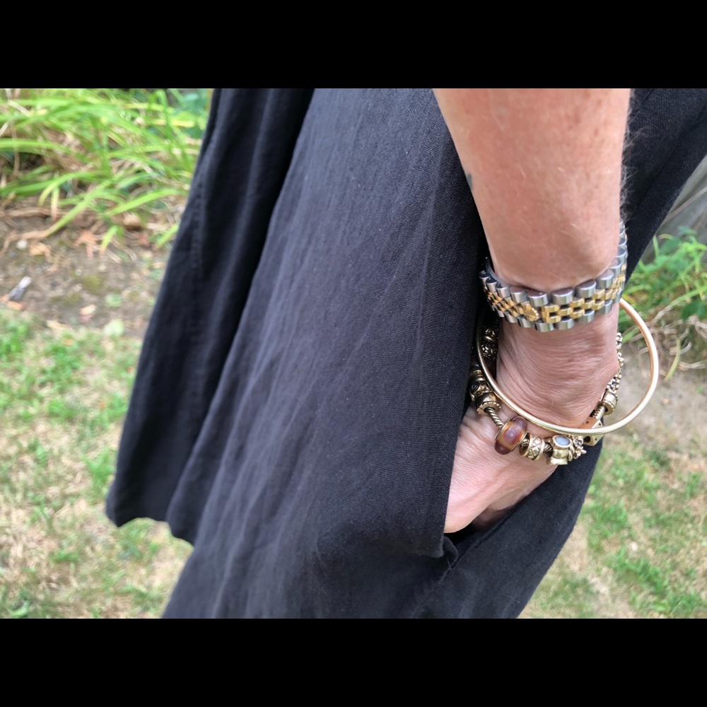 🍀NWT La.FixSun 100% Linen sleeveless dress